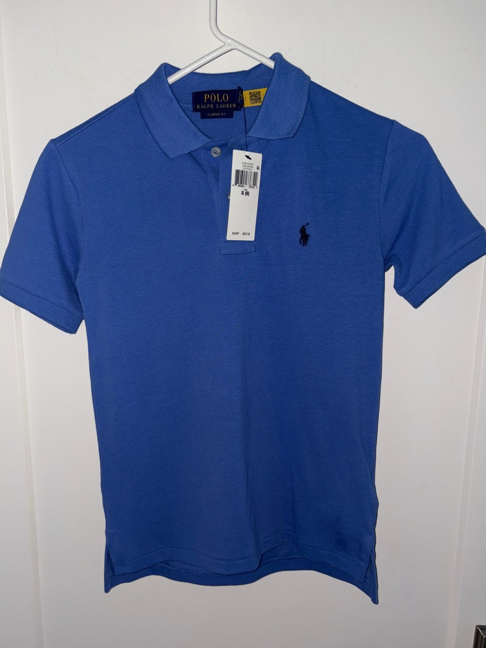 NWT $50 Polo Ralph Lauren classic fit polo shirt boy's sz S 8